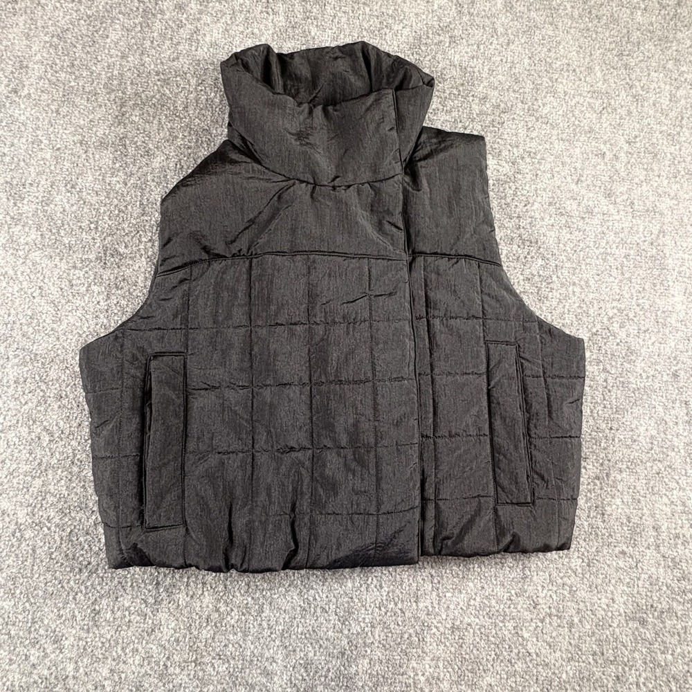 Reebok Thermowarm Graphene Vest Women's XS Black Puffer Quilted Gorpcore